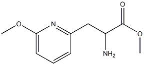 METHYL 2-AMINO-3-(6-METHOXYPYRIDIN-2-YL)PROPANOATE Structure