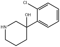 3-Piperidinol, 3-(2-chlorophenyl)- Structure