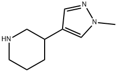 3-(1-methyl-1H-pyrazol-4-yl)piperidine Structure