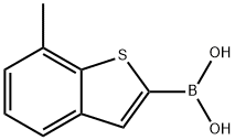 (7-methyl-1-benzothiophen-2-yl)boronic acid Structure