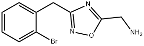 [3-(2-BROMOBENZYL)-1,2,4-OXADIAZOL-5-YL]METHANAMINE Structure