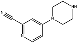 4-(piperazin-1-yl)pyridine-2-carbonitrile Structure