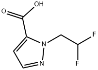 1-(2,2-difluoroethyl)-1H-pyrazole-5-carboxylic acid 구조식 이미지