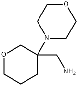 2H-Pyran-3-methanamine, tetrahydro-3-(4-morpholinyl)- 구조식 이미지