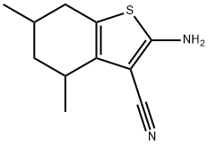 2-amino-4,6-dimethyl-4,5,6,7-tetrahydro-1-benzothiophene-3-carbonitrile Structure