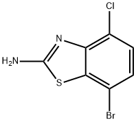 7-bromo-4-chloro-1,3-benzothiazol-2-amine Structure