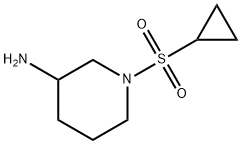1-(Cyclopropanesulfonyl)piperidin-3-amine 구조식 이미지