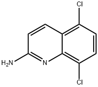 5,8-dichloroquinolin-2-amine 구조식 이미지