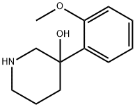 3-Piperidinol, 3-(2-methoxyphenyl)- 구조식 이미지