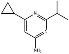 6-cyclopropyl-2-(propan-2-yl)pyrimidin-4-amine Structure
