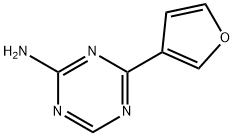 4-(3-Furyl)-1,3,5-triazin-2-amine 구조식 이미지