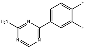 4-(3,4-Difluorophenyl)-1,3,5-triazin-2-amine 구조식 이미지