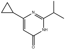 6-cyclopropyl-4-hydroxy-2-(propan-2-yl)pyrimidine Structure