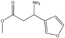 METHYL 3-AMINO-3-(FURAN-3-YL)PROPANOATE Structure