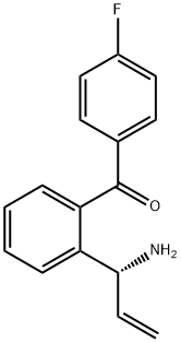 2-((1R)-1-Aminoprop-2-enyl)phenyl 4-fluorophenyl ketone Structure