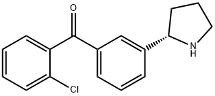 3-((2S)Pyrrolidin-2-yl)phenyl 2-chlorophenyl ketone Structure