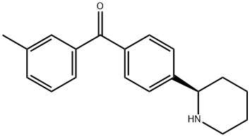 4-((2R)(2-Piperidyl))phenyl 3-methylphenyl ketone Structure