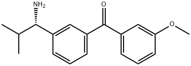 3-((1S)-1-Amino-2-methylpropyl)phenyl 3-methoxyphenyl ketone Structure