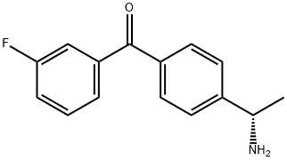 4-((1S)-1-Aminoethyl)phenyl 3-fluorophenyl ketone Structure