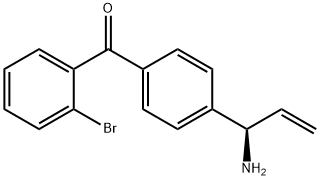 4-((1R)-1-Aminoprop-2-enyl)phenyl 2-bromophenyl ketone Structure