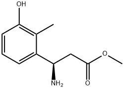 METHYL (3R)-3-AMINO-3-(3-HYDROXY-2-METHYLPHENYL)PROPANOATE Structure