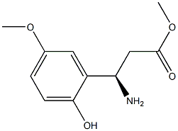 METHYL (3R)-3-AMINO-3-(2-HYDROXY-5-METHOXYPHENYL)PROPANOATE Structure