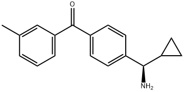 4-((1R)Aminocyclopropylmethyl)phenyl 3-methylphenyl ketone Structure