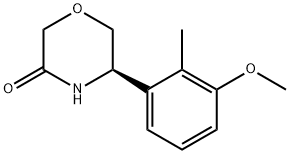 (5R)-5-(3-METHOXY-2-METHYLPHENYL)MORPHOLIN-3-ONE Structure