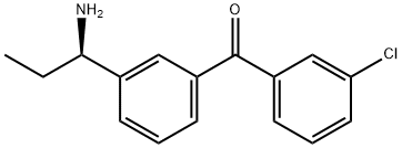 3-((1R)-1-Aminopropyl)phenyl 3-chlorophenyl ketone Structure