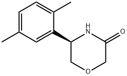 (5R)-5-(2,5-DIMETHYLPHENYL)MORPHOLIN-3-ONE Structure