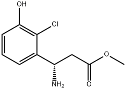 METHYL (3S)-3-AMINO-3-(2-CHLORO-3-HYDROXYPHENYL)PROPANOATE Structure