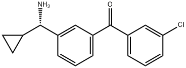 3-((1S)Aminocyclopropylmethyl)phenyl 3-chlorophenyl ketone Structure