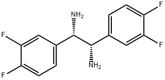 (1S,2S)-1,2-Bis(3,4-difluorophenyl)ethane-1,2-diamine Structure