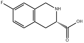 (3S)-7-fluoro-1,2,3,4-tetrahydroisoquinoline-3-carboxylic acid 구조식 이미지