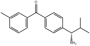 4-((1S)-1-Amino-2-methylpropyl)phenyl 3-methylphenyl ketone Structure