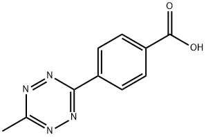 Benzoic acid, 4-(6-methyl-1,2,4,5-tetrazin-3-yl)- Structure