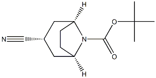 (1R,3r,5S)-tert-Butyl 3-cyano-8-azabicyclo[3.2.1]octane-8-carboxylate Structure