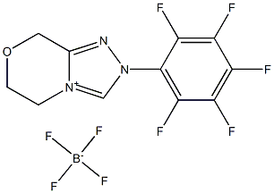 5,6-Dihydro-2-(2,3,4,5,6-pentafluorophenyl)-8H-1,2,4-triazolo[3,4-c][1,4]oxazinium tetrafluoroborate, 95% 구조식 이미지