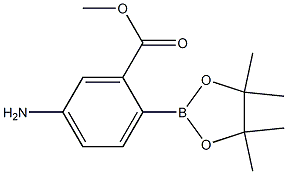 Methyl 5-amino-2-(4,4,5,5-tetramethyl-1,3,2-dioxaborolan-2-yl)benzoate Structure