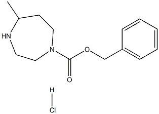 benzyl 5-methyl-1,4-diazepane-1-carboxylate hydrochloride 구조식 이미지