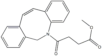4-(6H-Dibenzo[b,f]azocin-5-yl)-4-oxo-butyric acid methyl ester 구조식 이미지