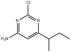 2-Chloro-4-amino-6-(sec-butyl)pyrimidine Structure