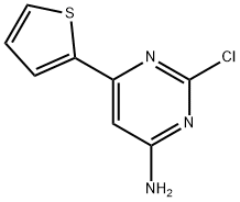 2-Chloro-4-amino-6-(2-thienyl)pyrimidine 구조식 이미지