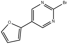 2-Bromo-5-(2-furyl)pyrimidine Structure