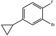 2-bromo-4-cyclopropyl-1-fluorobenzene Structure