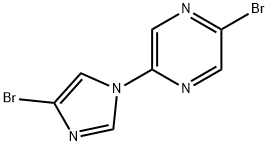 1-(5-Bromo-2-pyrazyl)-4-bromoimidazole 구조식 이미지