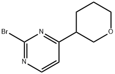 2-Bromo-4-(3-tetrahydropyranyl)pyrimidine 구조식 이미지