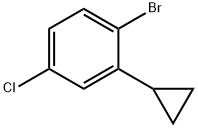 1-bromo-4-chloro-2-cyclopropylbenzene Structure