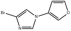 4-Bromo-1-(3-furyl)-1H-imidazole Structure