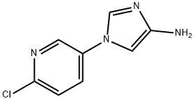 4-Amino-1-(6-chloro-3-pyridyl)imidazole 구조식 이미지